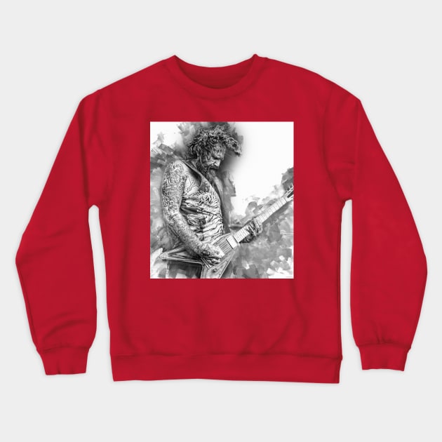 Brent Hinds Mastodon Crewneck Sweatshirt by IconsPopArt